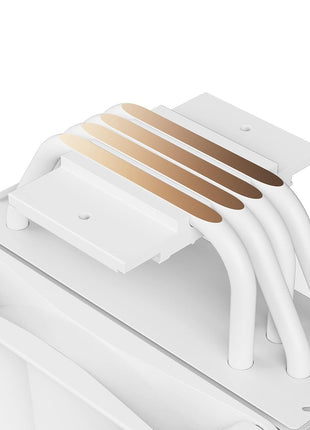 NZXT T120 CPU Air Cooler - RC-TN120-W1 - Conductive Copper Pipes - Fluid Dynamic Bearings - AMD and Intel Compatibility - White
