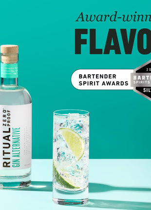 RITUAL ZERO PROOF Gin Alternative | Award-Winning Non-Alcoholic Spirit | 25.4 Fl Oz (750ml) | Zero Calories | Sustainably Made in USA | Make Delicious Alcohol Free Cocktails