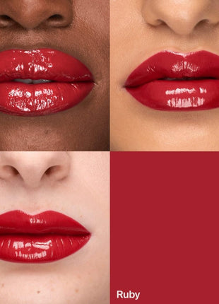 HAUS LABS BY LADY GAGA Atomic Shake High-Shine Longwear Lip Lacquer Lipstick, Ruby Cherry Red, 0.14 fl oz