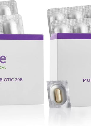 Biote Nutraceuticals - Multi-Strain PROBIOTIC 20B - Gut + Digestive (30 Capsules) (Pack of 2)