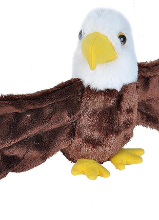 Wild Republic Huggers Bald Eagle Stuffed Animal - 8"