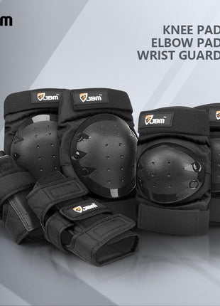 JBM Adult & Kids Knee Pads Elbow Pads and Wrist Guards for Inline Skating, Roller Skating, Skateboarding, Scootering