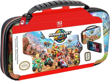 R.D.S. INDUSTRIES, INC. – Game Traveler Deluxe Licensed Travel Case Designed for Nintendo Switch, Nintendo Switch 2, OLED, Mario Kart World (NS212MKW)