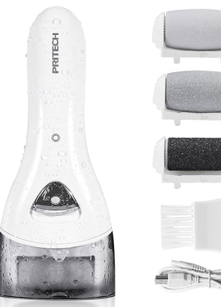 Electric Foot Callus Removers Rechargeable, Portable Electronic Foot File Pedicure Tools, Electric Callus Remover Kit, Professional Pedi Feet Care Perfect for Dead, Hard Cracked Dry Skin Ideal Gift