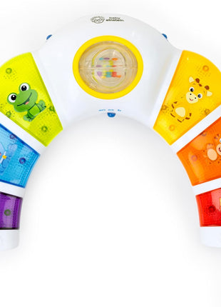Baby Einstein Glow & Discover Light Bar Musical Toy, Activity Station, Sitting Up and Tummy Time Toy, Color and Animal Learning Toy, Infant Ages 3 Months+