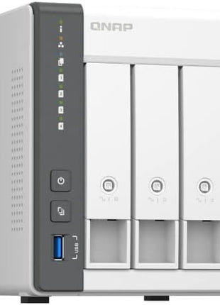 QNAP TS-433-4G-US 4 Bay NAS with Quad-core Processor, 4 GB DDR4 RAM and 2.5GbE Network (Diskless)