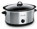 Crock Pot 7 Quart Oval Manual Slow Cooker, Stainless Steel (SCV700 S BR), Versatile Cookware for Large Families or Entertaining