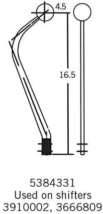 Hurst 5384331 16.5 inch Shifter Stick