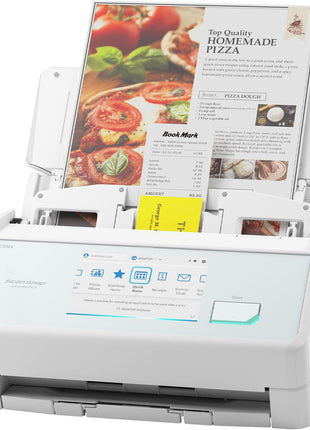 ScanSnap iX2500 Wireless or USB High-Speed Document Scanner, Black | Cloud Enabled | Photos & Receipts | Large Touchscreen | 100 page Auto Document Feeder | Mac or PC