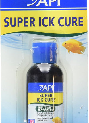 API LIQUID SUPER ICK CURE Fish remedy, Freshwater and Saltwater Fish Medication 4 fl oz(Pack of 1), White
