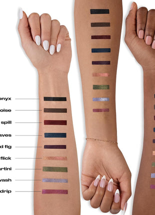 Urban Decay 24/7 Liquid Stick Waterproof Eyeliner - Smudge-Proof, Transfer-Proof, Up to 24HR Wear, Dual-Ended Retractable Gel Liner with Blending Eye Brush, Slanted Angled Tip, Vitamin E - 0.012 oz