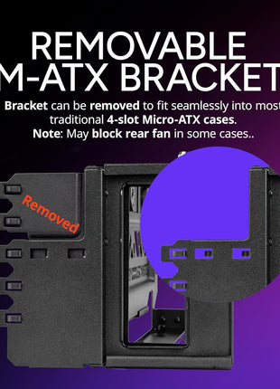 Cooler Master Vertical GPU Card Holder Kit V3, PCIe 4.0 5.0 Motherboards GPUs RTX 5090 RX 9070 XT, ABS Casing, 165mm Length, Modula Adjustable for E-ATX ATX Micro ATX Case