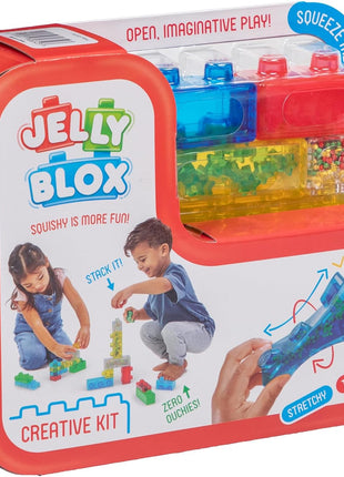 Goliath Jelly Blox Creative Kit | Includes 20 Blocks | Toddler & Preschool Building Blocks Kids Can Squeeze, Stretch, Squish | MESH ACCREDITED | Safety Tested & Ouch-Free | Sensory Play Toy Ages 2+