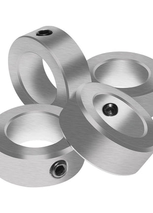 AZSSMUK 5/8 inch Bore Solid Steel Style Zinc Plated Set Screw Shaft Collars for Lawn Tractor,Garage Doors