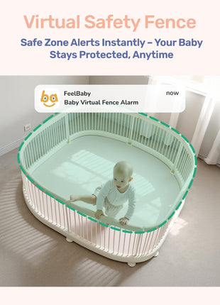1080P WiFi Baby Monitor with Camera and Audio, Pan-Tilt-Zoom Video Camera, 4'' IPS Screen, HD Night Vision, Motion & Cry Detection, 360° View, Temperature Sensor, Feeding Reminder, Lullabies