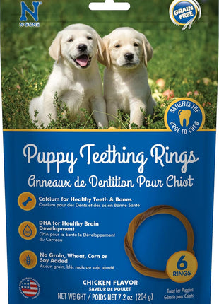 N-Bone Puppy Teething Ring Chicken Flavor (1 Pack Of 6 Rings) (113048)