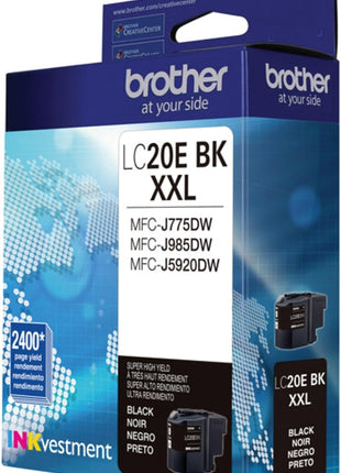 Brother LC20EBK Super High Yield Black Ink Cartridge
