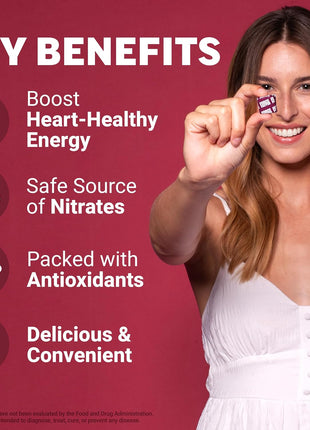 Force Factor Total Beets Soft Chews Heart Health Superfood with Beetroot | Nitrates, L-Citrulline, Grapeseed Extract, and Antioxidants, Healthy Energy Supplement, 120 count, 2-Pack