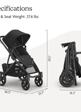 UPPAbaby Vista V3 Convertible Single-to-Double Stroller - Jake