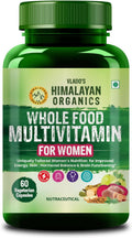 Vlado's Himalayan Organics Whole Food Multivitamin for Women with Vitamin B1, B2, B3, B5, B6, B7, B9, B12, C, D, E, Calcium, Magnesium, Zinc - 60 Veg Capsules