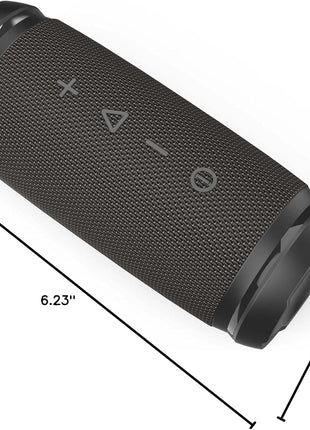 Morpheus 360 Bluetooth Speakers, Built-in Microphone, 12W Loud, Deep Bass, Outdoor Speakers Bluetooth, 10 Hour Play Time, 360 Surround Sound, IPX6 Water Resistant - BT5850BLK
