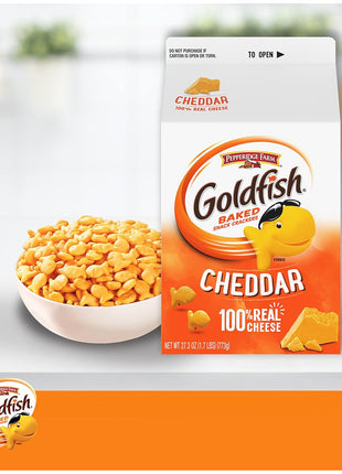 Goldfish Cheddar Cheese Crackers, 27.3 Oz Carton