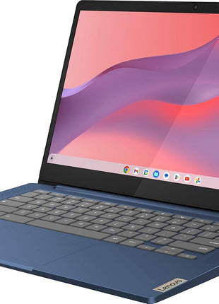Lenovo Flagship Chromebook, 14'' FHD Touchscreen Slim Thin Light Laptop Computer, 8-Core MediaTek Kompanio 520 Processor, 4GB RAM, 64GB eMMC, WiFi 6,Chrome OS, Abyss Blue