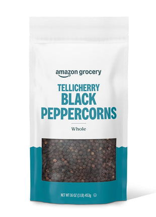 Amazon Grocery, Tellicherry Whole Black Peppercorn, 16 Oz