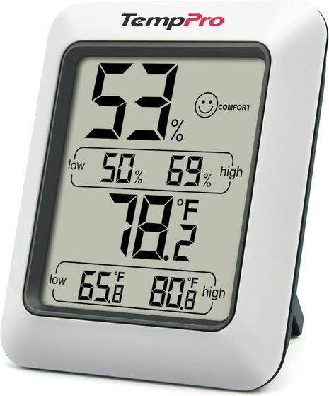 TempPro TP50 Digital Hygrometer Indoor Thermometer Room Thermometer and Humidity Gauge with Temperature Humidity Monitor(Previously ThermoPro)