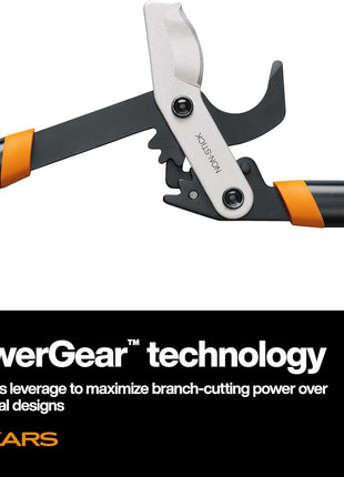 Fiskars 32-Inch Loppers for Tree Trimming, Heavy Duty, Low-Friction Sharp Steel Blade, Branch Cutter up to 2-Inch Diameter Cut Capacity, PowerGear2 Technology that Multiplies Power for Less Effort