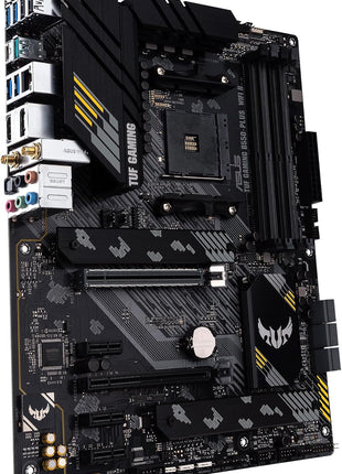 ASUS TUF Gaming B550-PLUS WiFi II AMD AM4 (3rd Gen RyzenTM) ATX Gaming Motherboard (PCIe 4.0, WiFi 6, 2.5Gb LAN, BIOS Flashback, USB 3.2 Gen 2, Addressable Gen 2 RGB Header and Aura Sync)