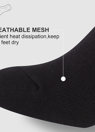 wernies No Show Men Socks, Low Cut Ankle Sock, Men Short Socks Casual Cotton Socks Size 11-13