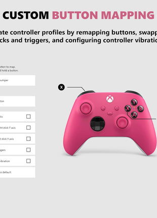 Xbox Core Wireless Gaming Controller – Deep Pink Series X|S, One, Windows PC, Android, and iOS