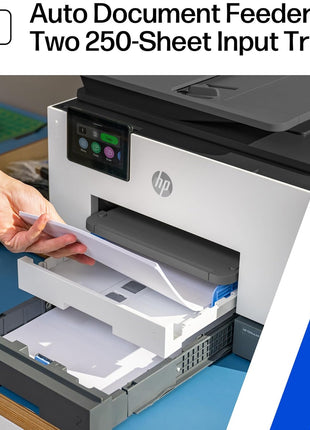 HP OfficeJet Pro 9135e Wireless All-in-One Color Inkjet Printer, Print, scan, copy, fax, ADF, Duplex printing best-for-office, 3 month Instant Ink trial included, AI-enabled (404M0A)