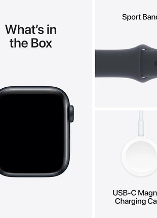 Apple Watch SE (2nd Gen) [GPS 40mm] Smartwatch with Midnight Aluminum Case with Midnight Sport Band S/M. Fitness and Sleep Trackers, Crash Detection, Heart Rate Monitor, Retina Display