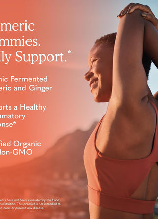 Garden of Life Organics Turmeric Inflammatory Response Gummy - 120 Real Fruit Gummies for Kids & Adults, 50Mg Curcumin (95% Curcuminoids), No Added Sugar, Organic, Non-GMO, Vegan & Gluten Free
