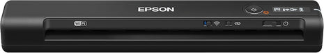 Epson Workforce ES-60W Wireless Compact Mobile Document Scanner | PC Mac iOS Android 4 Second Scan Speed Battery Powered Mobile Sheet-Fed Scanner with OCR Software