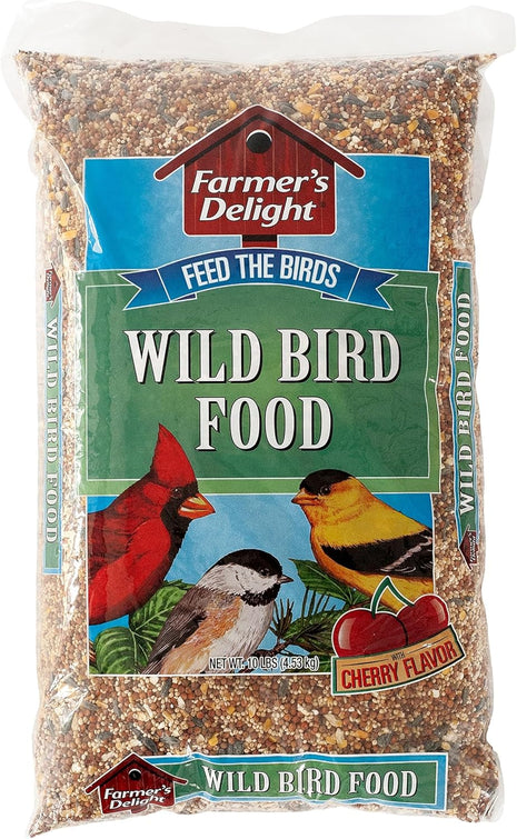 Wagner's 53002 Farmer's Delight Wild Bird Food with Cherry Flavor, 10 Pound Bag