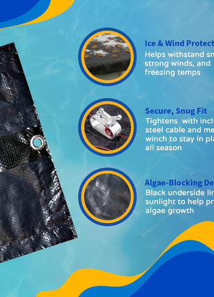Dirt Defender 8-Year 30-Feet Round Above-Ground Winter Pool Cover