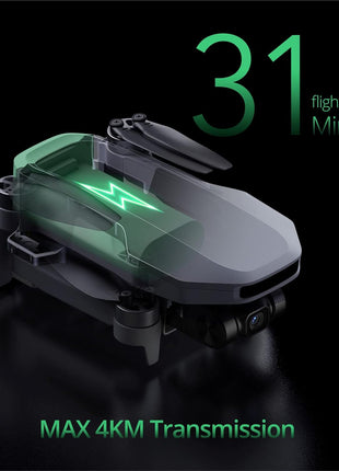 Potensic ATOM SE GPS Drone with 4K EIS Camera, Under 249g, 62 Mins Flight, 4KM FPV Transmission, Brushless Motor, Max Speed 16m/s, Auto Return, Lightweight and Foldable Drone for Adults Beginner