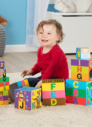 Melissa & Doug Deluxe 10-Piece Alphabet Nesting and Stacking Blocks - FSC Certified