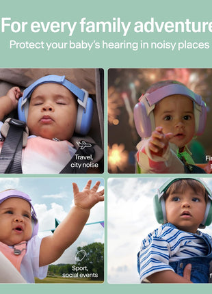Alpine Muffy Baby Ear Muffs Noise Protection | Toddler Ear Protection | 3-48 Months | 24dB | Baby Hearing Protection | Noise Reduction | Adjustable Headband | Baby Essentials New Mom Gifts