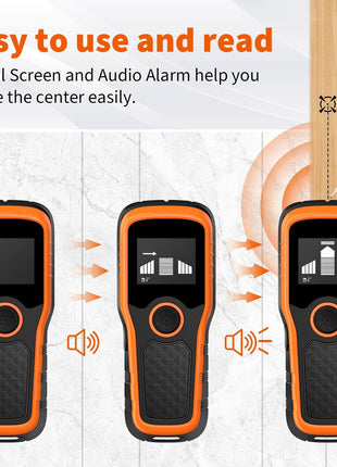 Stud Finder Wall Scanner 5-in-1 - Detector for Wood, Metal, Joists, Pipes, and AC Wires, Upgraded New version Intelligent Chip, High-Definition LCD Display Screen & Audible Alarm