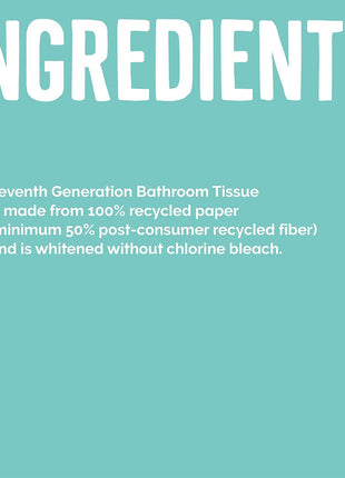 Seventh Generation, Double Roll Bath Tissue 2 Ply 300 Sheet, 4 Count