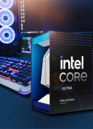 Intel Core Ultra 9 Desktop Processor 285K - 24 cores (8 P-cores + 16 E-cores) and 24 threads - Up to 5.7 GHz unlocked - 40 MB Cache - Compatible with Intel 800 series chipset-based motherboards - Inte