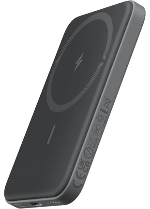 Anker 621 Magnetic Portable Charger (MagGo), 5,000mAh Wireless Power Bank with USB-C Cable, Magsafe-Compatible Battery Pack for iPhone 16/15/14/13/12 Series