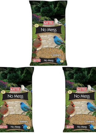 Kaytee Wild Bird (No Mess or Waste Free) Food Seed Blend For Blue Jays, Woodpeckers, Juncos, Cardinals, Grosbeaks, Sparrows, and Finches, 10 Pound, (Packaging May Vary)