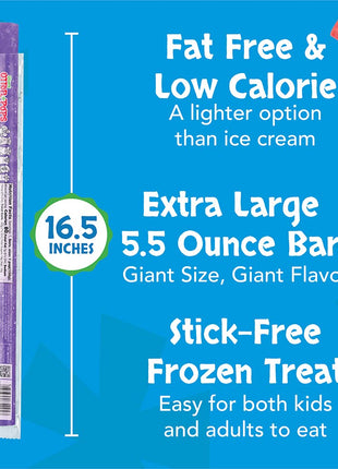 Otter Pops, Giant Original 5.5oz, 27 Ice Pops, Six Zippy Flavors
