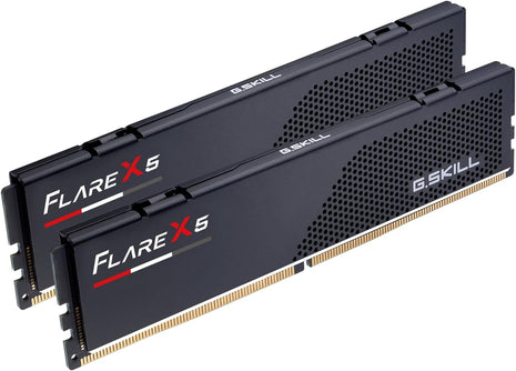 G.SKILL Flare X5 Series DDR5 RAM (AMD EXPO) 32GB (2x16GB) 6000MT/s CL28-36-36-96 1.40V Desktop Computer Memory U-DIMM - Matte Black (F5-6000J2836G16GX2-FX5)