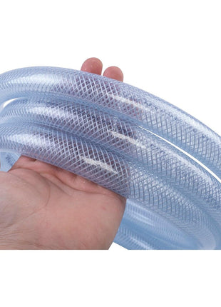 JUNZHIDA High Pressure Braided Clear Flexible PVC Tubing 3/4 inch ID,10ft